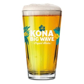 Beer Snob Barware Big Wave Golden Ale Signature Pint Glasses - Set of 2