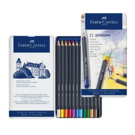 Faber-Castell Goldfaber Color Pencils – Tin of 12 Colors