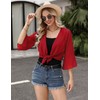 Aottori Women's Bolero Chiffon Bolero Jacket Elegant Summer Cardigan Short