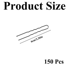 150 Pcs U Shaped Hair Grips Hair Pins Strong Hold Bun Clips Long Hair Grips for All Hair Types and Hair Styles