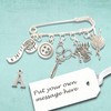 Knitting Charm Brooch, gift for knitter