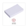 Universal 47210 Ruled Index Cards, 3 x 5, White, 100/Pack
