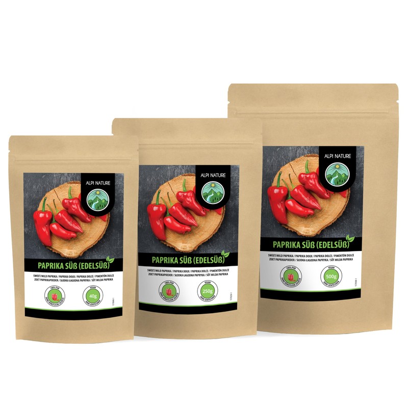 Sweet paprika (40g, 1.4oz), sweet ground paprika, paprika powder in