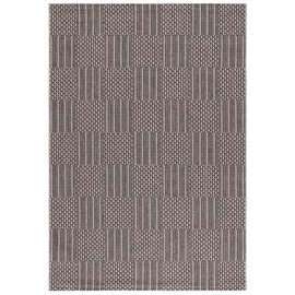 SAFAVIEH Sisal All-Weather Collection Accent Rug - 4' x 6', Black & Grey, Indoor/Outdoor, Weather Resistant & Washable, Ideal for Patio, Backyard, Mudroom, Deck (SAW648Z)