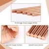 Therwen Pure Copper Round Rod 11.8 Inch Length Bare Metal