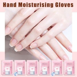 WENJLYJ 6 Pairs Hand Mask for Dry Cracked Hands,Nourishing Moisturizing Gloves,Hands Moisturizer for Deep Moisturizing,Silky Smooth Moisturizing Gloves,Hand Care Mask Set(D)