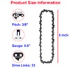Amlits 2PCS 8 Inch Pole Saw Chain for Dewalt DCPS620B