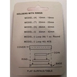 Airtite GENUINE 36mm WHITE RING AIR-TITE CAPSULE (HOLDER) FOR COIN, AIRTITE - NEW RETAIL