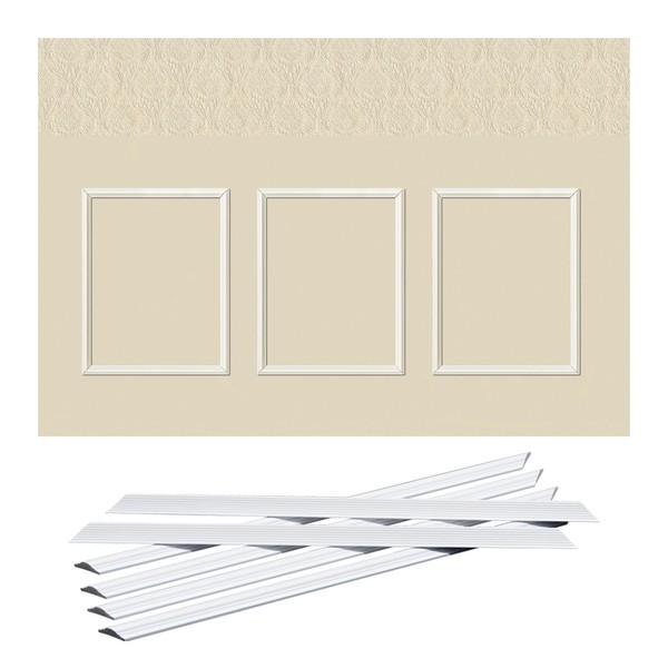 3-Frame Wall Moulding Kit - 16" x 20" Premade Accent
