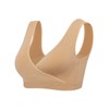 Lemef Pregnancy/Nursing/Sleep Bra, Seamless, Without Underwire, Pack of 3