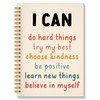 ROXMART I Can Do Hard Things Inspirational Spiral Notebook, Positive