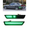 PWOBVZ Dynamiac Green LED Rear Side Marker Lights for 2011-2014