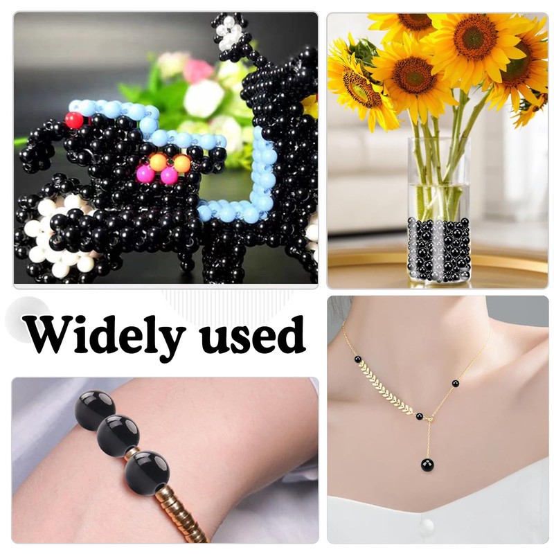 TenaLucy Pack of 60 Miracle Beads, 12 mm Reflective Beads,