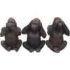 Nemesis Now H3523J7 Three Wise Gorillas Figurine 13.5cm Black