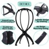 nevermindyrhead 2 Pack wig stand 6 Colors. Portable and collapsible,