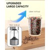 CIRCLE JOY Rechargeable Electric Salt and Pepper Grinder Set Gravity