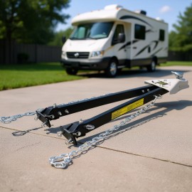 Universal 5000 Lbs Car Rv Tow Bar With 2 Inch Coupler Flat Or Dinghy Towing Vehicle EquipmentColor: as Pic Color