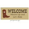 Stencils by Joanie Stencil Country Cowboy Boot Western Trail Mount