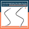 Lisnhlin Front Left & Right Brake Tube Caliper Flex Hose