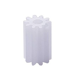 Bettomshin Plastic Gear 102A Long 0.5 Modulus Pulley Belt Shaft Robot RC Motor Hand DIY Mechanical Parts Kit White 20pcs