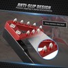 NICECNC Red Forged Adjustable Brake Pedal Tip Compatible with Honda