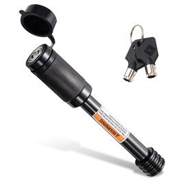 CZC AUTO Hitch Receiver Pin Lock, Trailer Receiver Lock with 5/8" Pin for Class III IV 2" and 2-1/2" Receiver, for Hitch Bike Rack Tray Ball Tow Rope for Trailer Truck Car Boat (1 Pack, 5/8 inch pin)