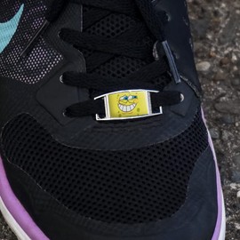 SpongeBob Guilty Face Rectangular Shoe Shoelace Shoe Lace Tag Runner Gym Charm Decoration