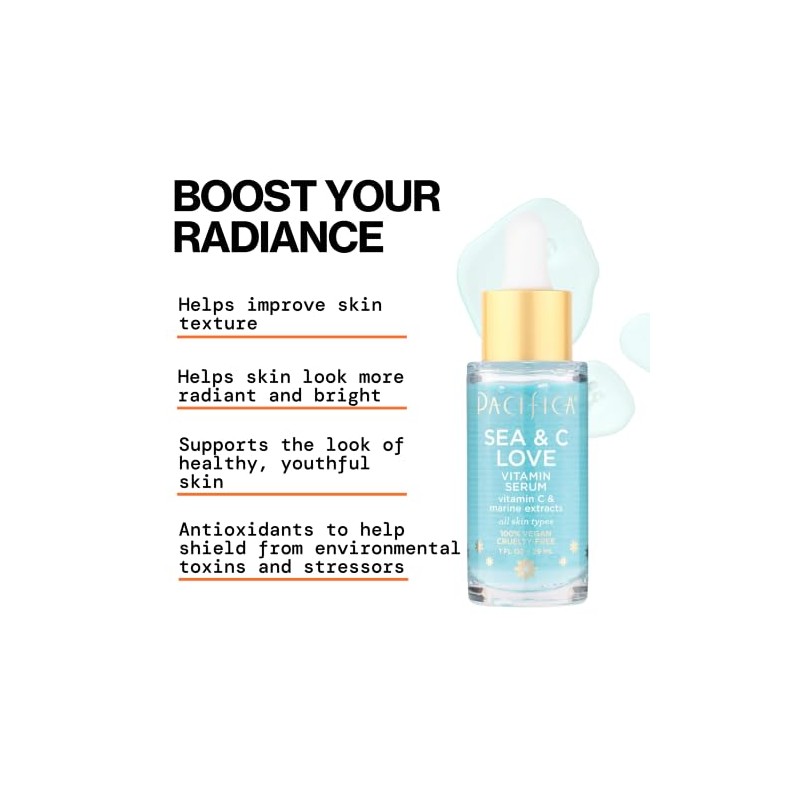 Pacifica Sea c love vitamin serum, 1 Fl Ounce