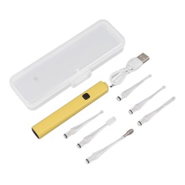 Limpiador de Oídos Accionado por agua: 3 Modos de Presión, Herramienta Eléctrica de Limpieza de Oídos para Adultos y Niños con Lavabo y 6 Puntas, Diseño Visible, Material Suave