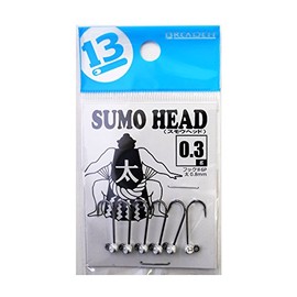 ブリーデン(BREADEN) ジグヘッド スモウヘッド太0.8mmフック(6本入)0.3g.