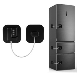 ziyue Refrigerator Lock for Kids Heavy Duty Fridge Locks for Cabinets Drawers Windows Safety Pantry Lock Easy Install No Keys Needed (1 Pack)