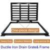 DuuMuut Cast Iron Drain Grate and Frame 24x16 in, B-Class