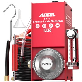 ANCEL S110 Pro Automotive Smoke Machine with Air Pump, Evap Smoke Machine Leak Detector, Dual Modes Test in Air & Fuel, Smoke Tester for Cars, Motorcycles, Trucks - 2024 Update