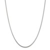 Chain Necklace White Sterling Silver Snake 16 in 2 mm