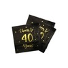 Cheers to 40 Years Cocktail Napkins | Happy 40th Birthday