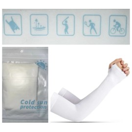 Shapellx Glow Shield Sleeves Icy Touch & Sun Protection Perfect for Running NEW!