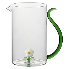 THUN - Caraffa in vetro con margherita - Borosilicato - 1,35 L