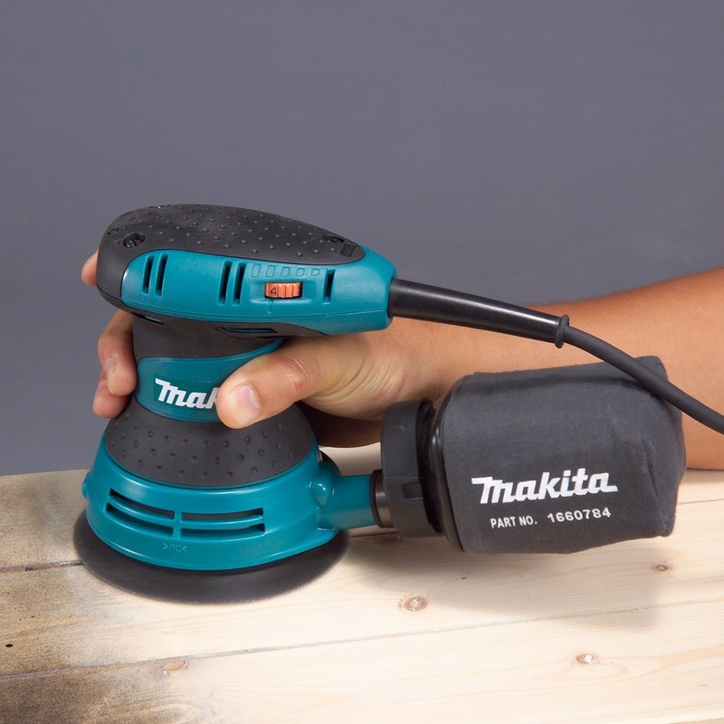 Makita BO5031K Variable Speed Random Orbit Sander, 5 In, Teal