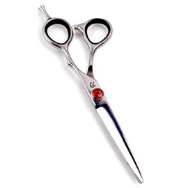 Tokko Katana Classic Professional Razor Edge 440C Japanese Stainless Steel Hair Cutting Scissors 6.5" Barber Shears with Adjustment Screw and Leather Case