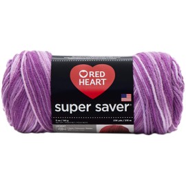 Red Heart Super Saver Yarn-Purple Tone