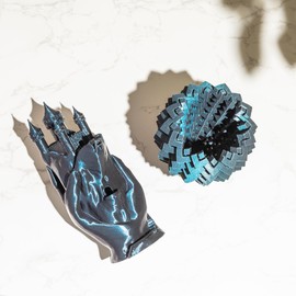 Chameleon Burnt Titanium 1.75mm PLA Filament with Glitter Sparkle, 0.25kg 250g 0.55bl Small Spool Metallic Smooth Color Transition 3D Filament Perfectly Hide The Layer Line