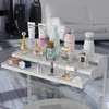 Wobmmi Expandable Spice Rack Storage organizer with 3-Tier step shelf