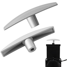 2 Pcs RV Sewer Valve Handle Replacement, Aluminum Grey Water Handle Fit 1/2", 2" & 3" Dump Valves for Camper Tank Systems, Compatible with CAMCO and Standard RV Models