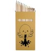 12 x 'Grumpy Octopus' Long 178mm Coloured Pencils/Pencil Set (PE00067139)