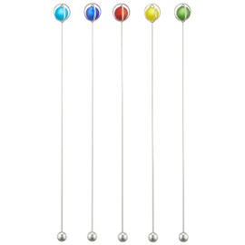 Nagao Planet Muddler, Red, Yellow, Green, Blue, Navy, Set of 5, Made in Japan