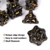 HKDZ Metal DND Dice 7pcs Role Playing d&d dice,Dice Set