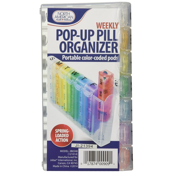Pop-Up Weekly Pill Organizer