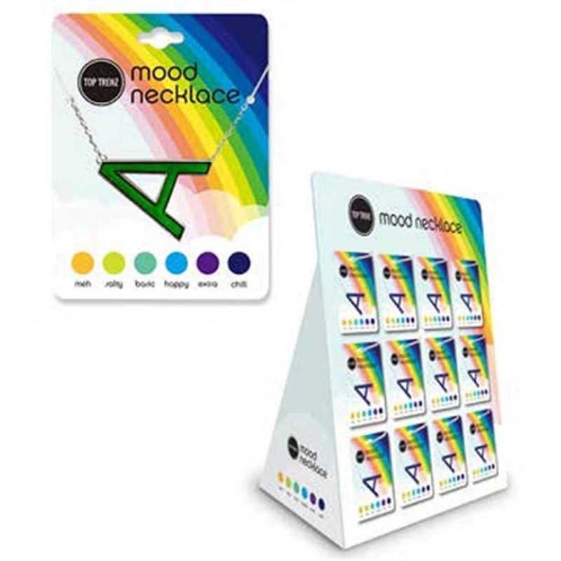 Top Trenz Mood Changing Adjustable Necklaces ((Letter E)
