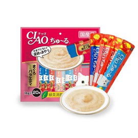 이나바 챠오츄르 14g 20개입 참치 버라이어티 고양이간식 Inaba Churu 14g 20pcs Tuna Variety Cat Treats