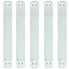 5-Pack 32.25 Inch Myard Laminated & Tempered Glass Balusters with Brackets + Screws for Facemount for Level, Stair, Home, Villa, Hallway, Deck, Patio, Fence, Wood or Aluminum Railing Rails